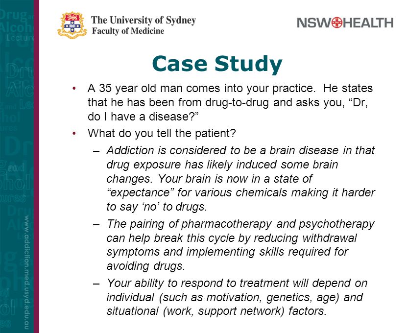 substance abuse case study examples